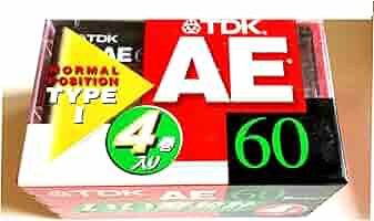 TDK AE-60　4巻入り×16　カセットテープ Amazon | TDK いい音設計 AE－60X4F オーディオカセット